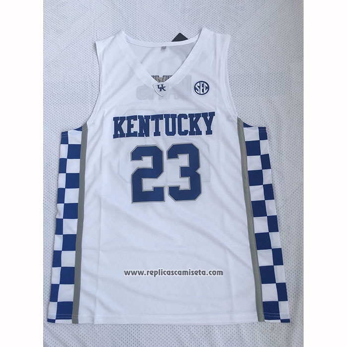 Camiseta NCAA Kentucky Wildcat Anthony Davis 2025 Blanco
